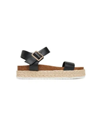 Espadrile dama  14009405, Piele ecologica, Negru