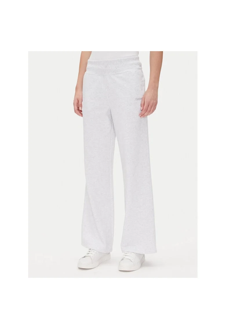 Pantaloni de trening dama  DP5P3601, Bumbac/Poliester, Alb, Alb