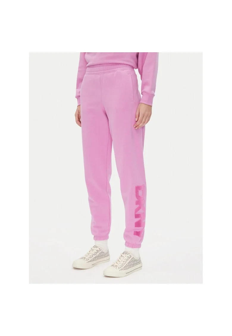 Pantaloni de trening dama  DP5P3585, Bumbac/Poliester, Roz, Roz