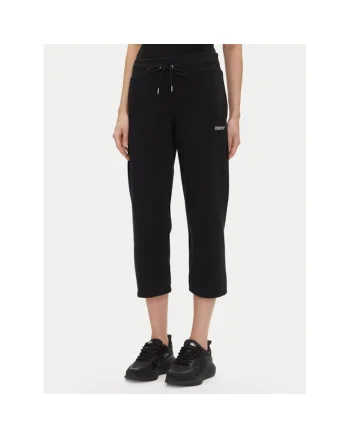 Pantaloni de trening dama  DP5P3624, Bumbac/Poliester, Negru, Negru