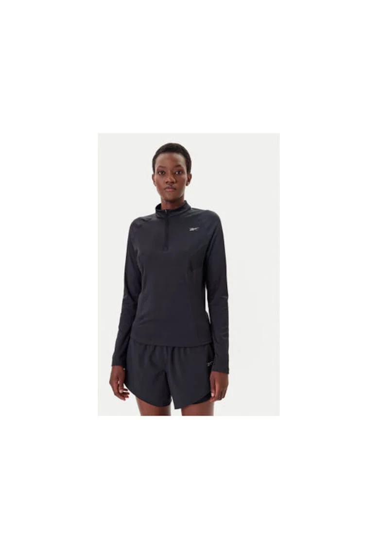 Bluza sport dama,  112516 103741 NGHBLK, poliester reciclat, elastan, Negru