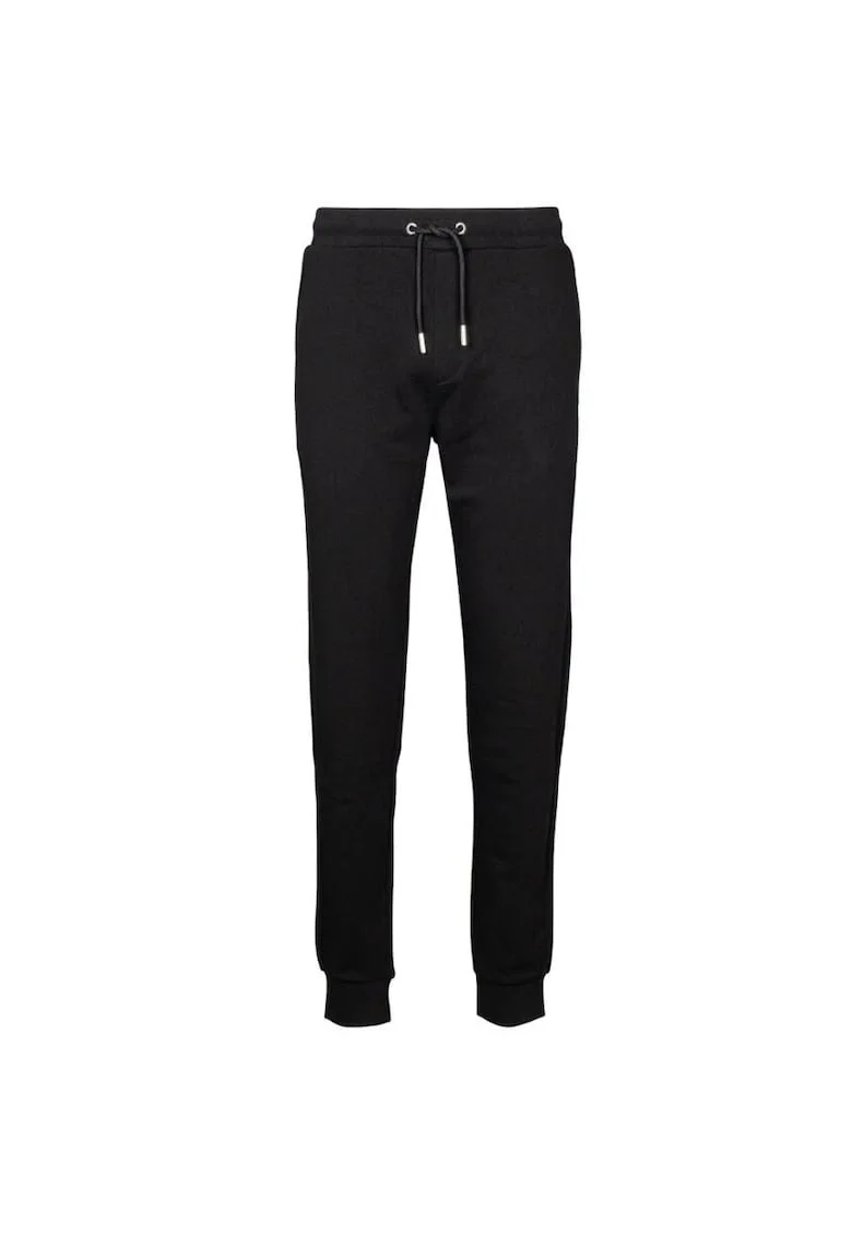 Pantaloni sport barbati 705752 500900 990,  Bumbac/Poliester, Negru