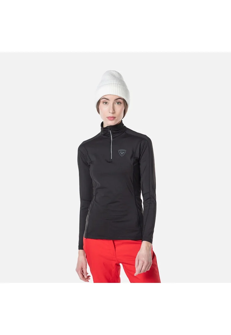 Bluza sport  W Classique, cu fermoar, pentru femei, negru, Negru