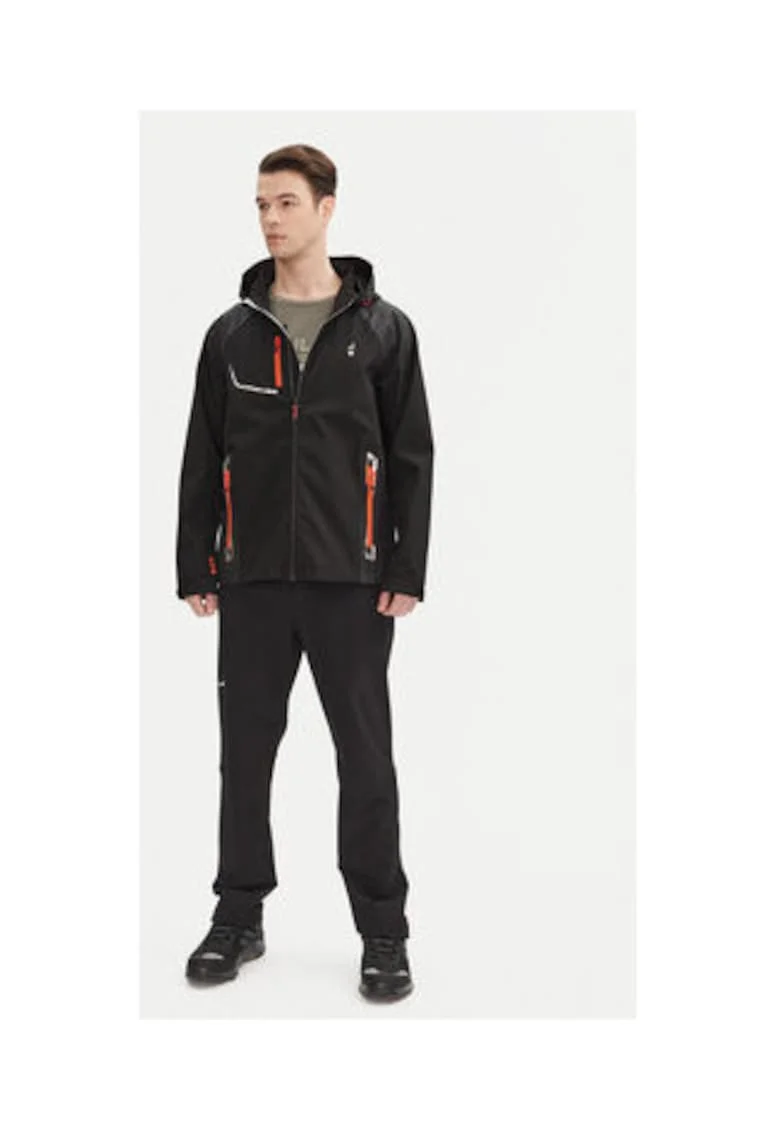 Geaca barbati,  model Robin, poliester, negru, 95% poliester, 5% spandex