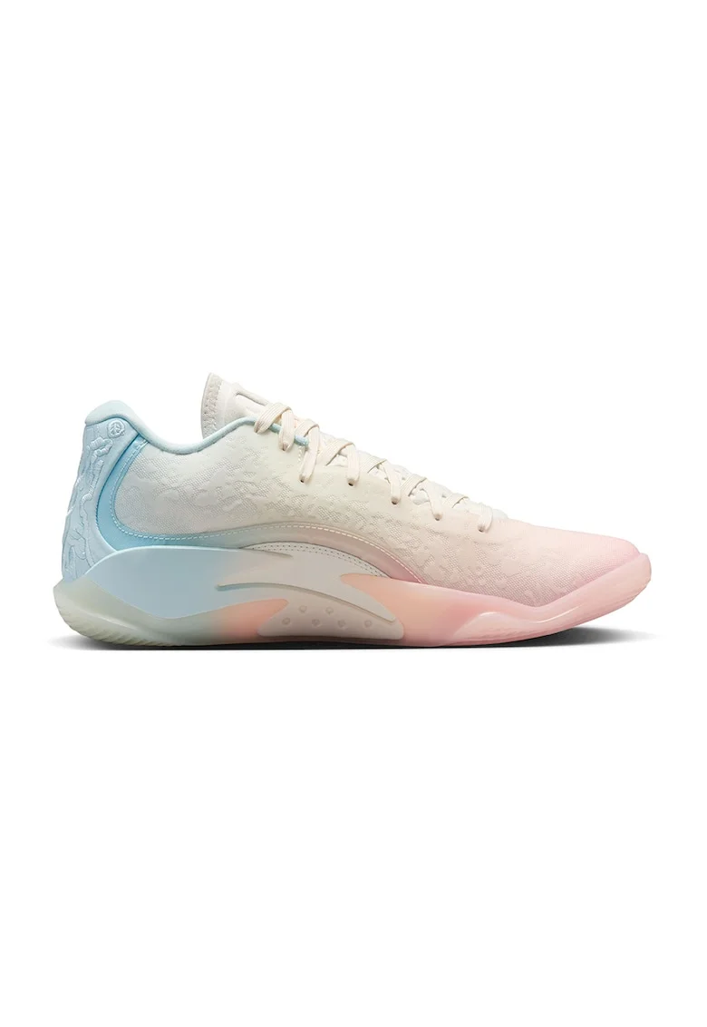 Pantofi sport pentru baschet Jordan Zion 3 'Rising', Albastru glaciar/Alb murdar/Roz pal