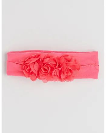 Bentita decorata cu flori, Roz aprins
