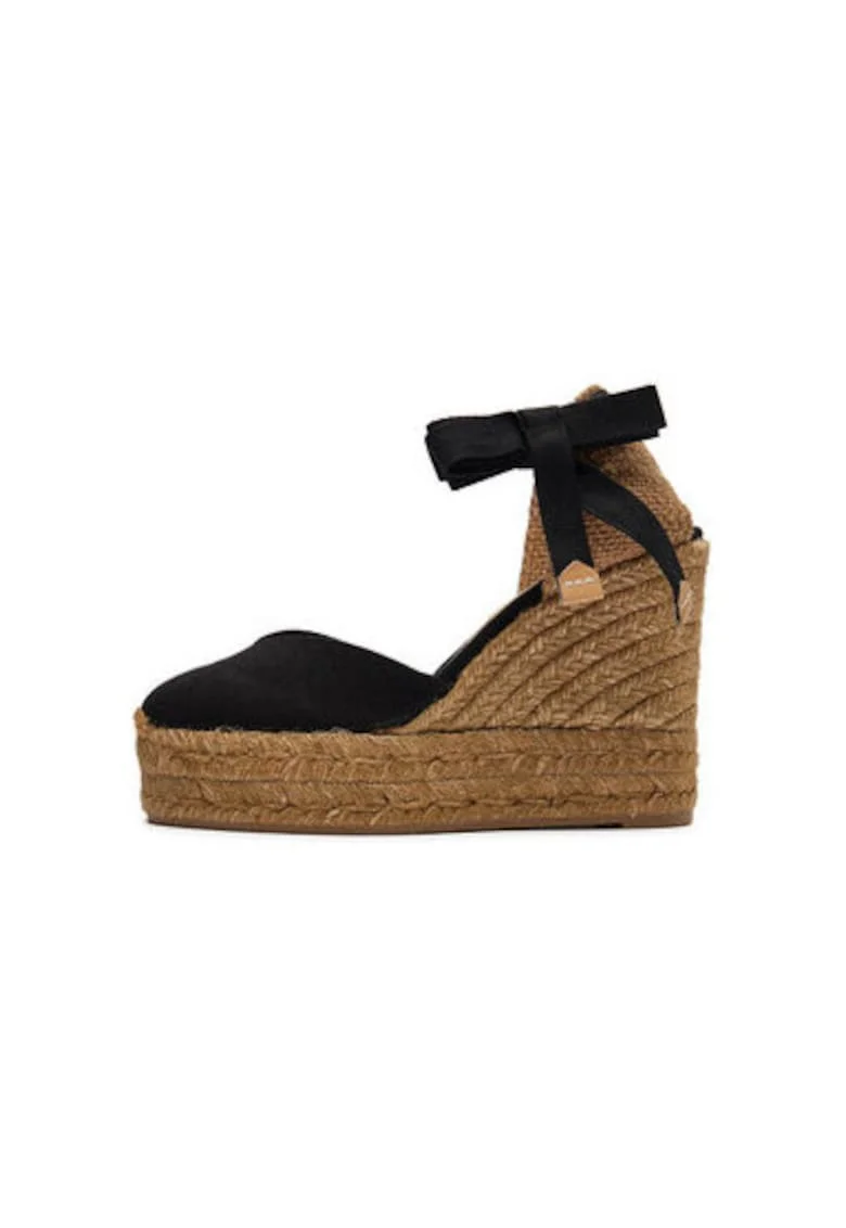 Espadrile dama  21458, Textil, Negru