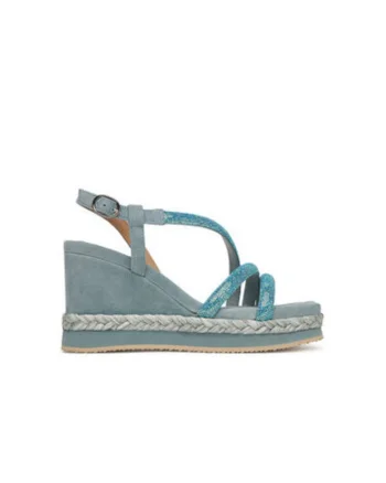 Espadrile dama  V251242, Textil, Albastru