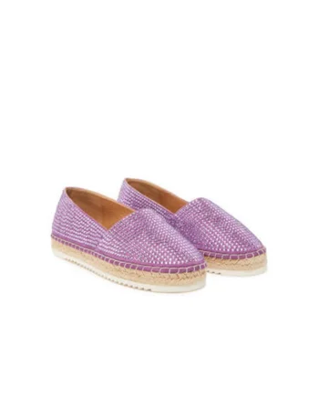 Espadrile dama  V250276, Piele naturala, Mov