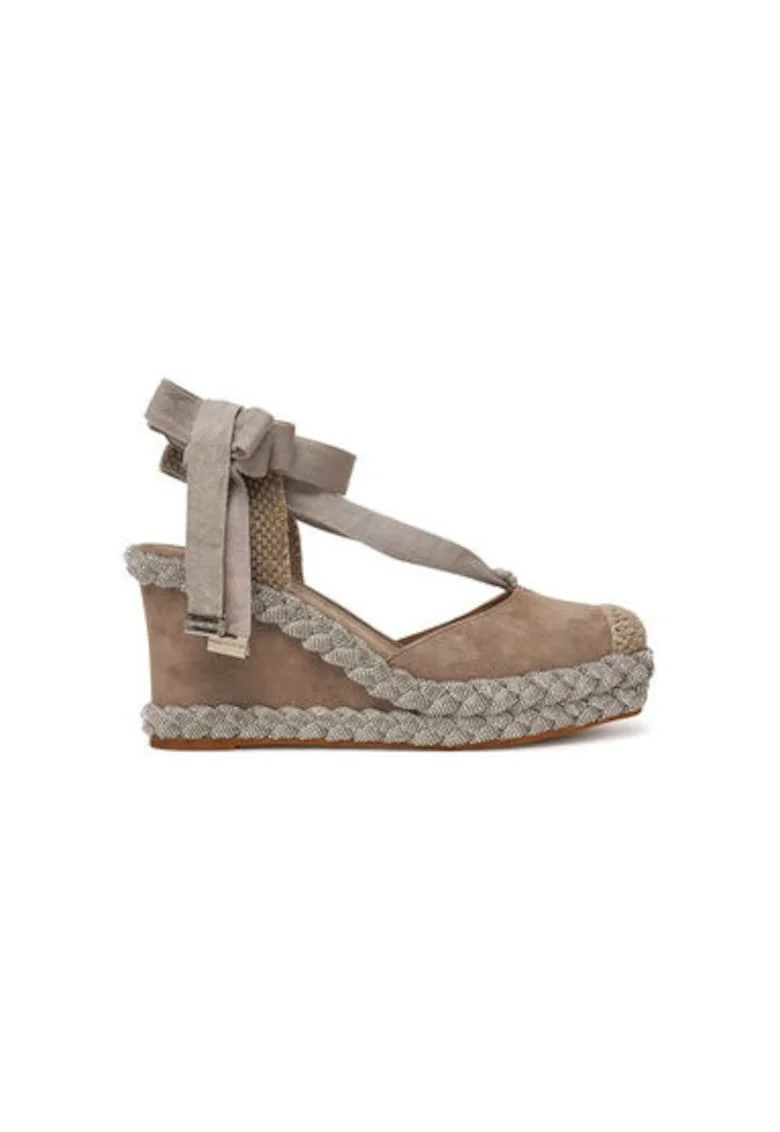Espadrile dama  V251120, Piele naturala, Gri