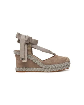 Espadrile dama  V251120, Piele naturala, Gri