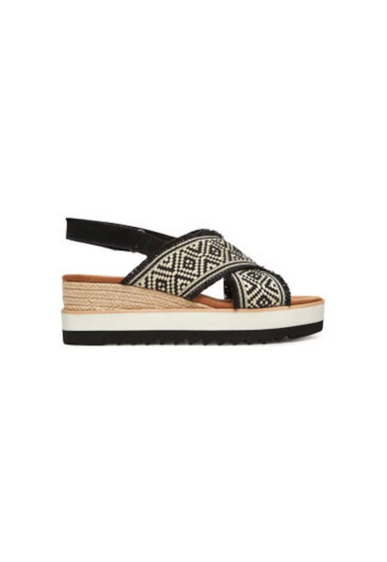 Espadrile dama  10021961, Textil, Negru