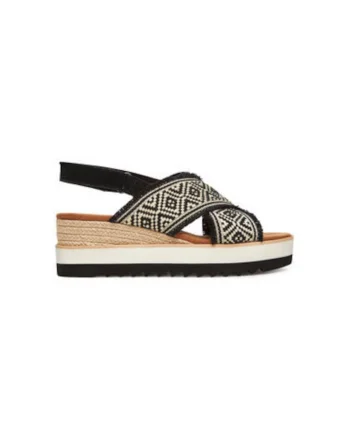 Espadrile dama  10021961, Textil, Negru