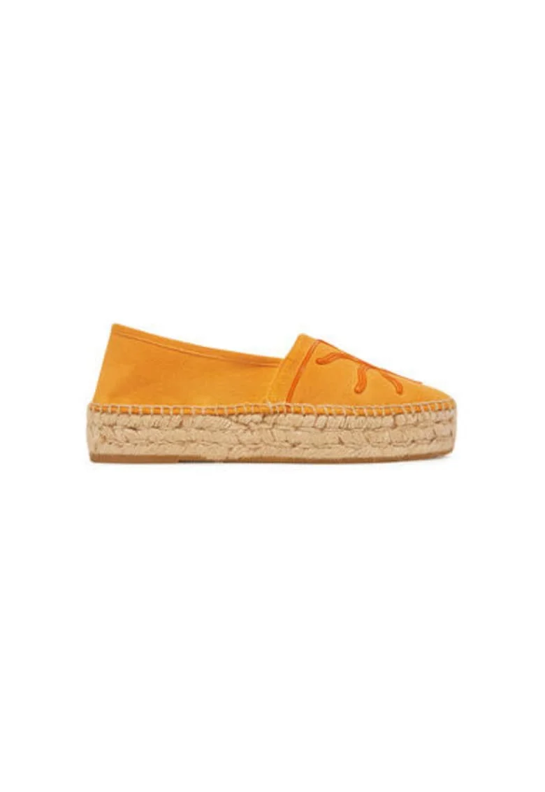 Espadrile dama  G106490, Textil, Portocaliu