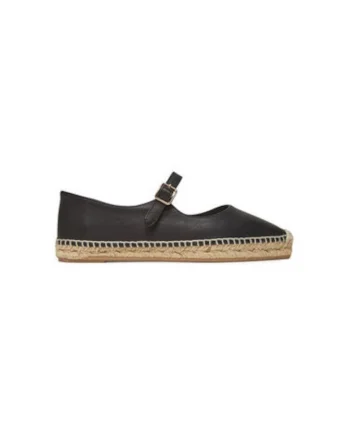 Espadrile dama  025701-100, Piele naturala, Negru