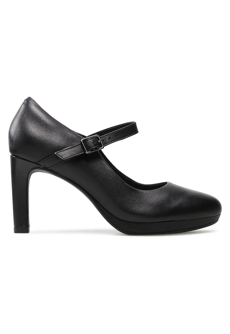 Pantofi dama  261577844, Piele naturala, Negru