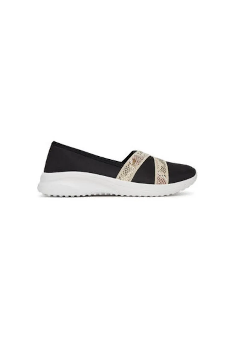 Espadrile dama  400702, Textil, Negru