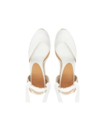 Espadrile dama  020992-200, Textil, Alb