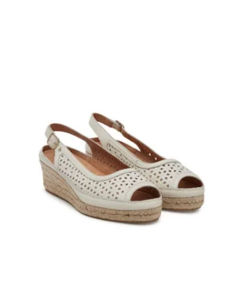 Espadrile dama  W4A-1828, Piele naturala, Alb