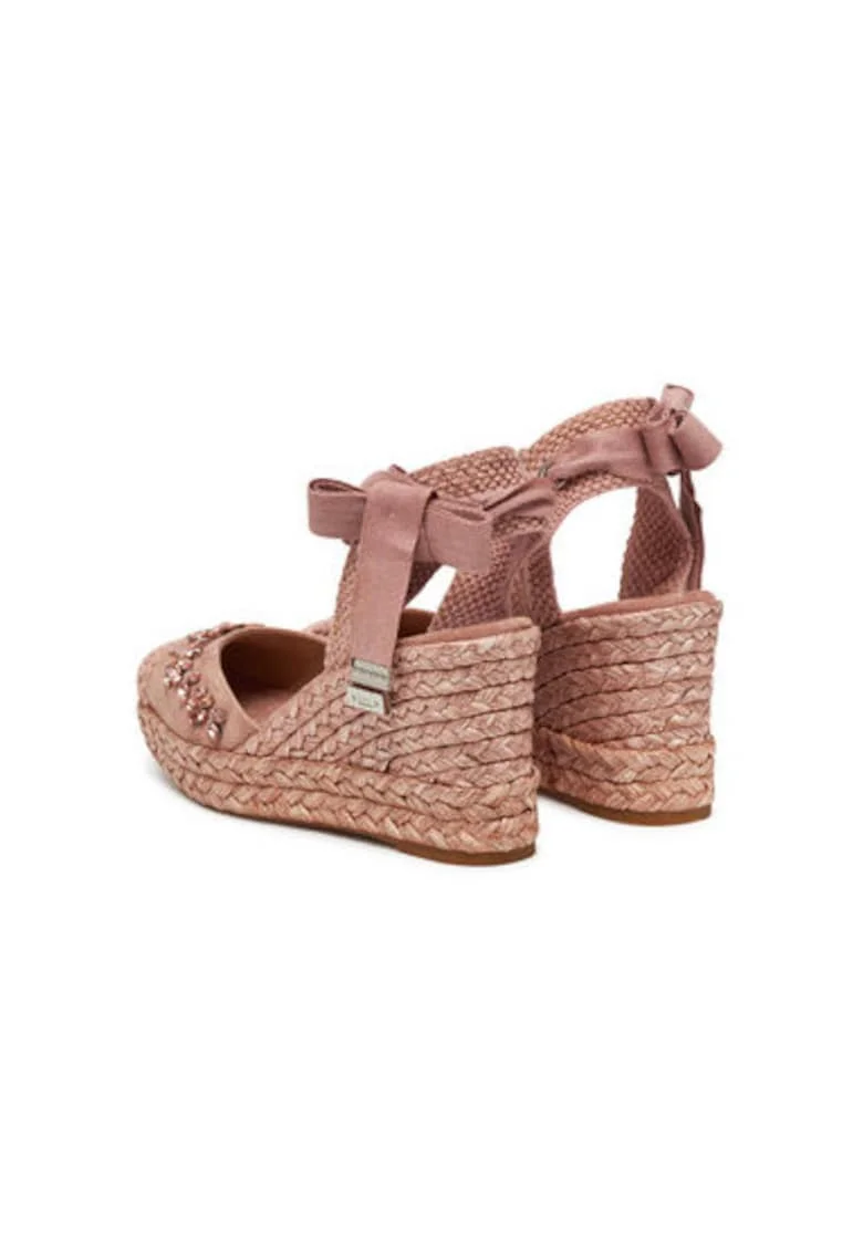 Espadrile dama  V251105, Piele naturala, Roz