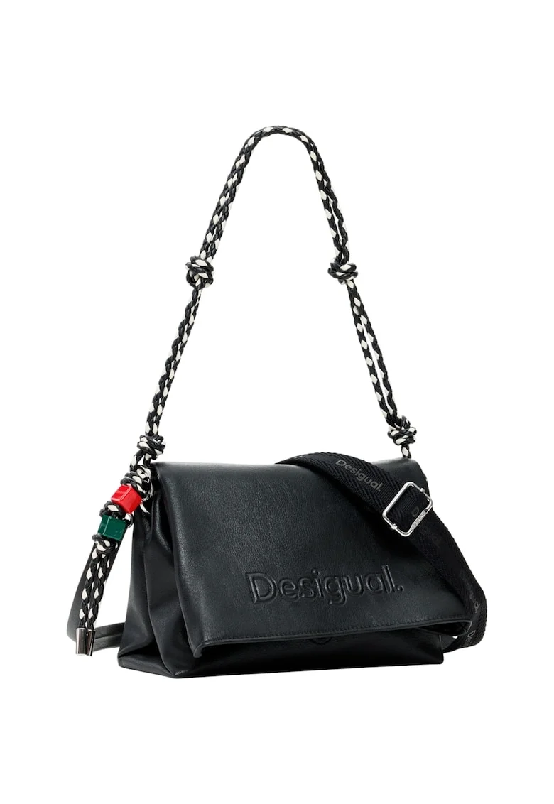 Geanta  Bag_Half Logo Venecia 4.0 Black 54755, Negru