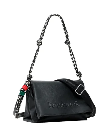 Geanta  Bag_Half Logo Venecia 4.0 Black 54755, Negru