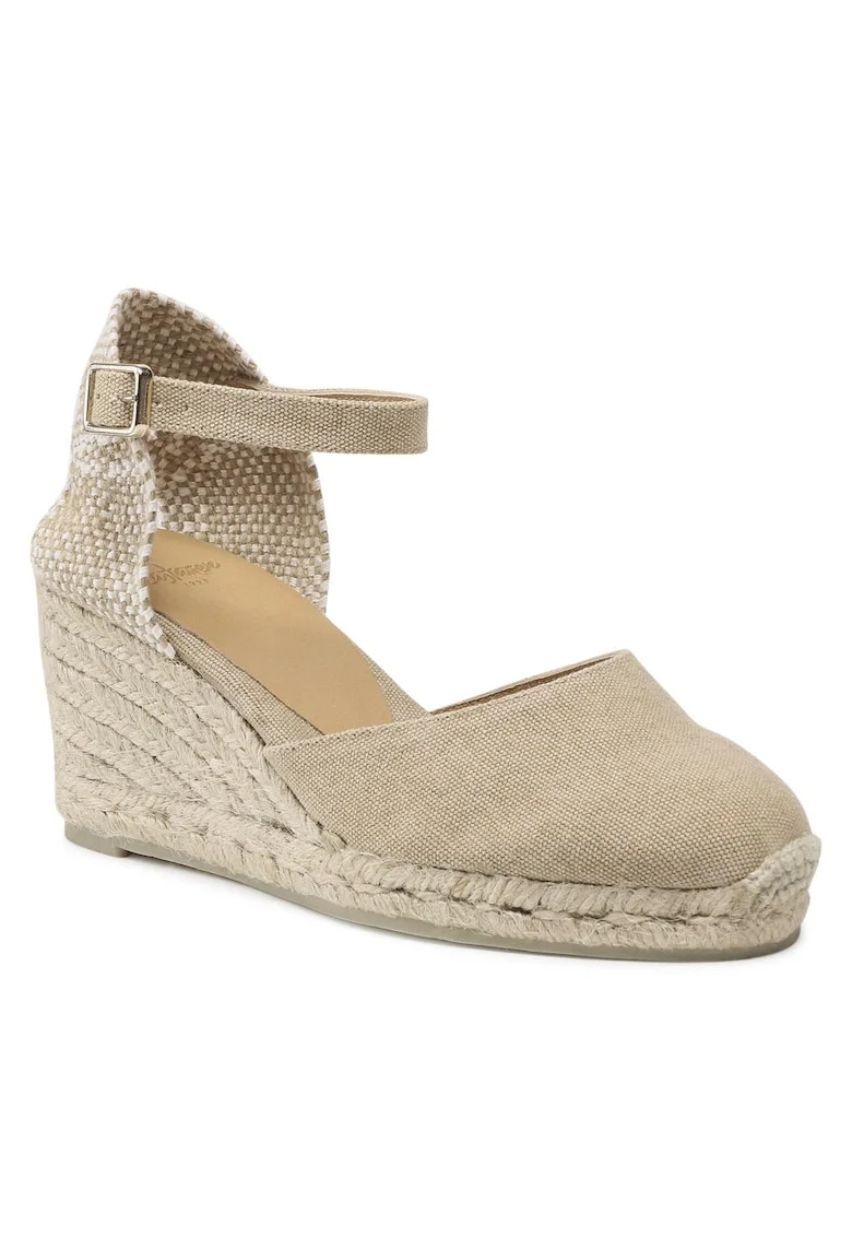 Espadrile dama  21655, Textil, Bej