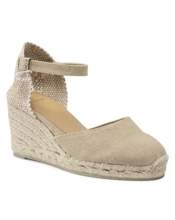 Espadrile dama  21655, Textil, Bej