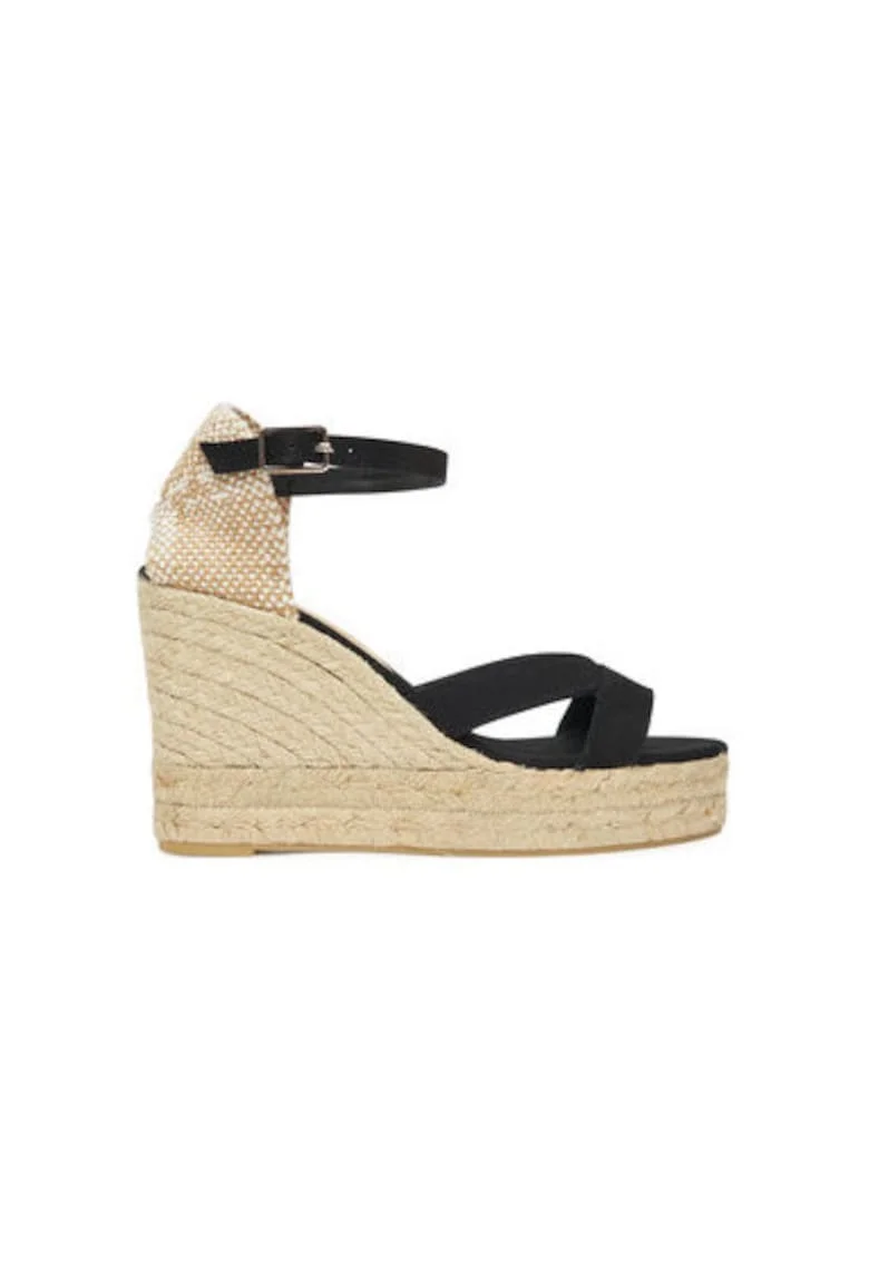 Espadrile dama  025761-100, Textil, Negru