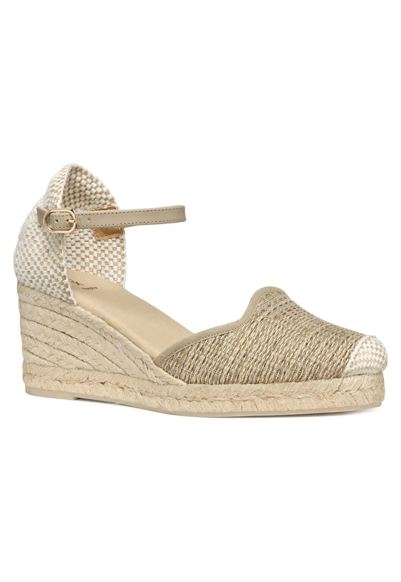 Espadrile dama  D55NGE-01106, Textil, Bej