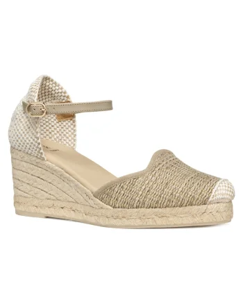 Espadrile dama  D55NGE-01106, Textil, Bej