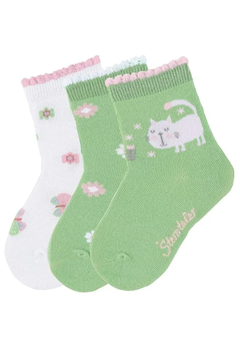Set de sosete cu imprimeu, 3 perechi