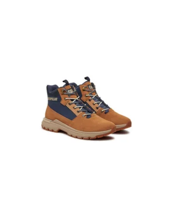 Bocanci de drumetie barbati  P726087, Piele ecologica, 40 EU, Maro