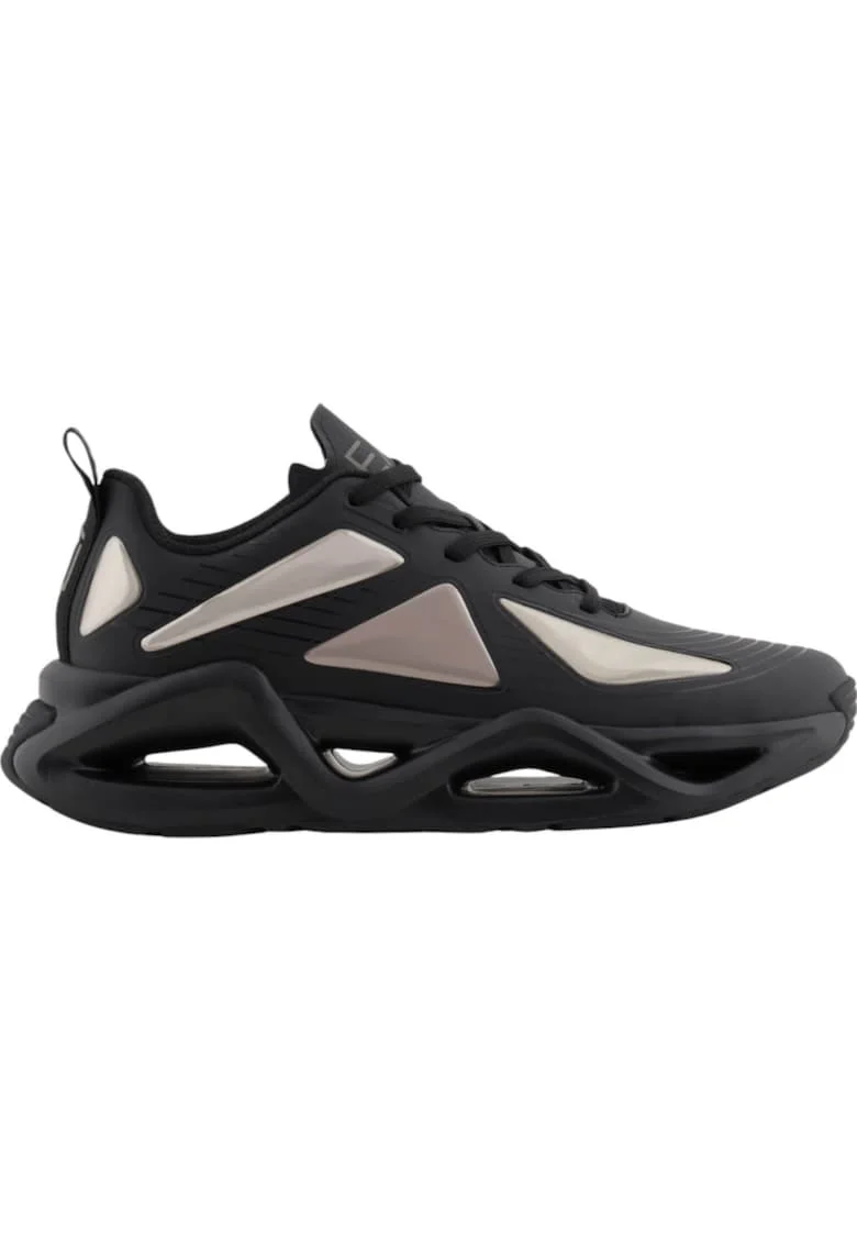 Pantofi sport  EA7 Infinity Mirror 42454, Negru/Argintiu