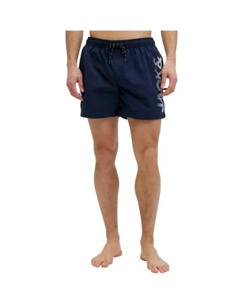 Short JACK &JONES Maui Swim Slice Logo AKM SN 47847, Albastru inchis
