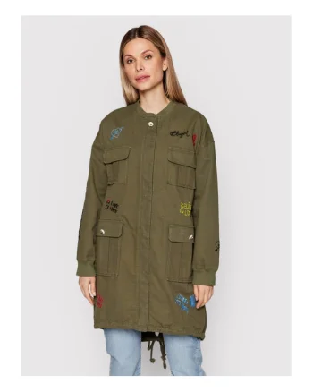 Jacheta dama  RA2047 T3074 80312, Bumbac, 38 EU, Verde