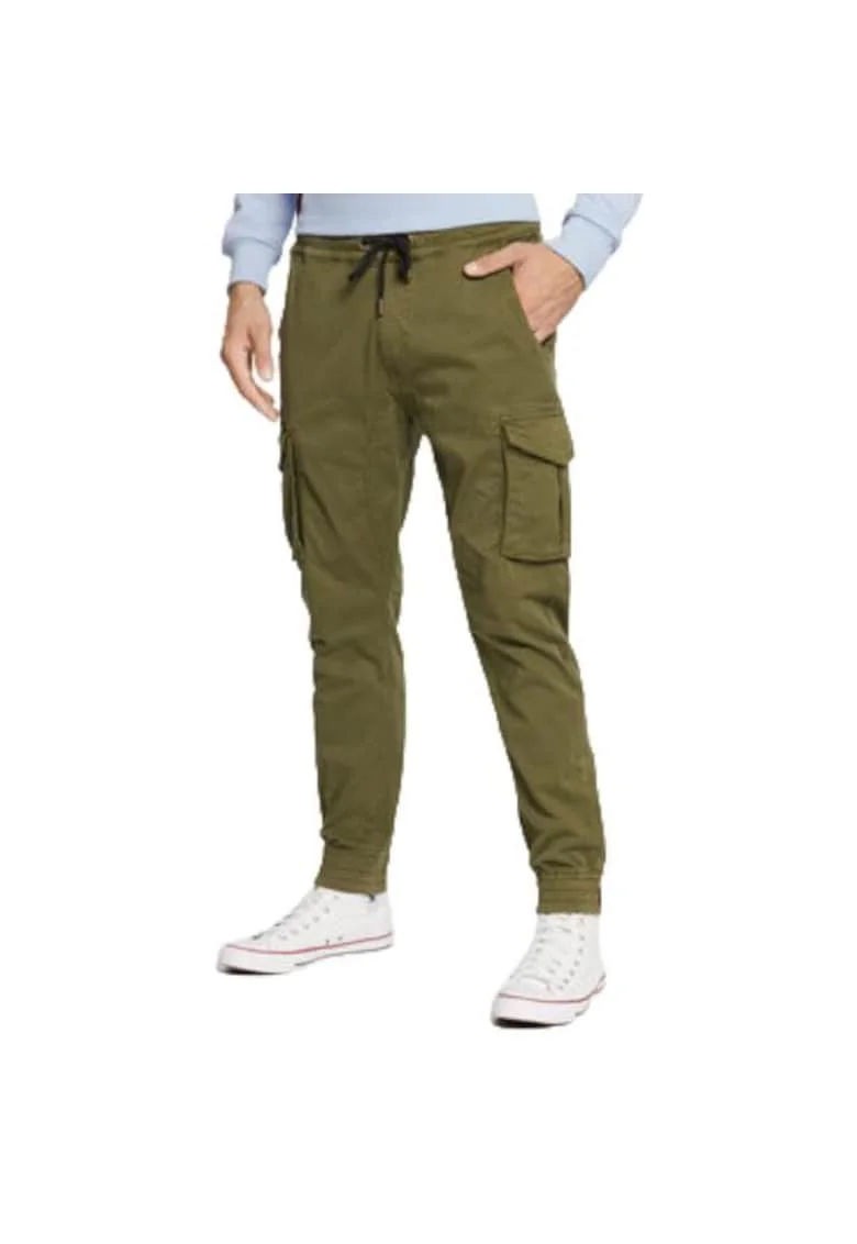 Pantaloni sport barbati,  116202 142, bumbac, verde,