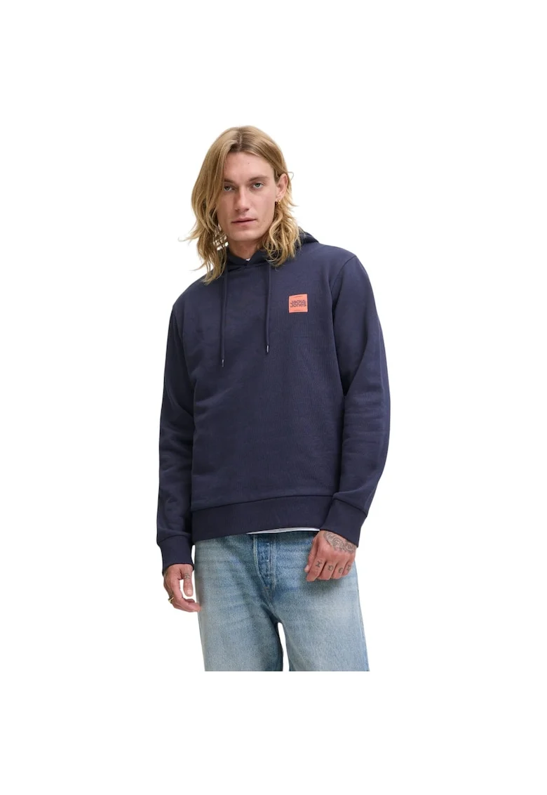 Hanorac JACK &JONES Brandy Sweat Hood 48761, Albastru inchis