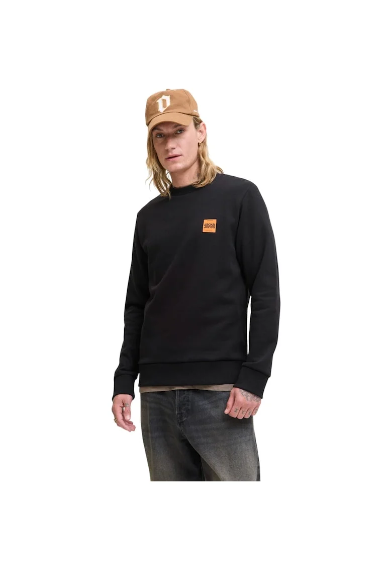 Bluza JACK &JONES Brandy Sweat Crew LN 48786, Negru