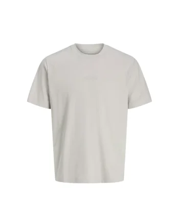 Tricou JACK &JONES Costance Minimal Text 48859, Gri deschis