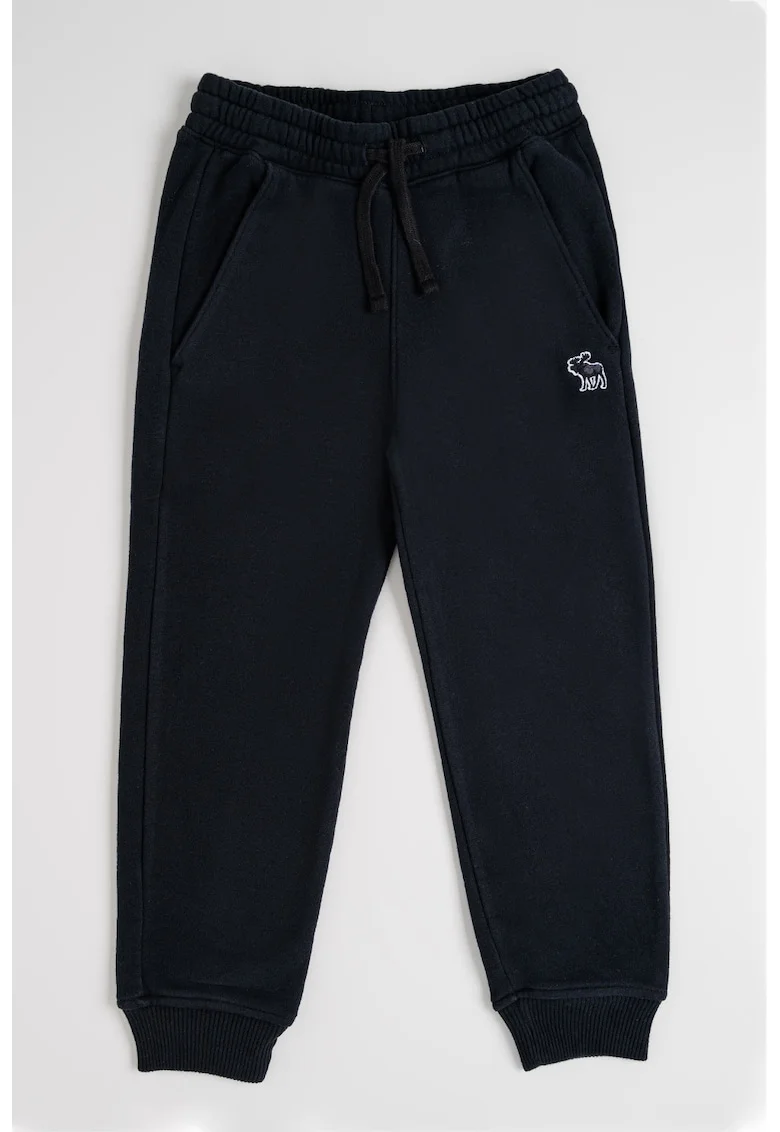 Pantaloni de trening cu talie elastica si ajustabila, Negru