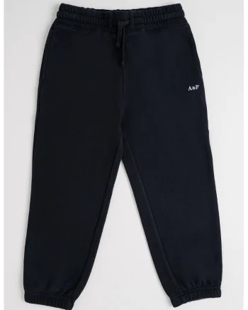 Pantaloni de trening cu logo brodat Essential, Negru