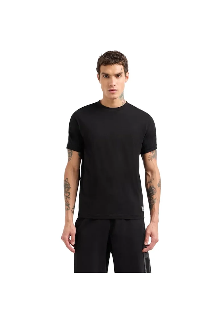 Tricou  EA7 Train Logo Series Tape 40708, Negru