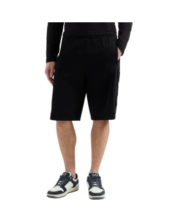 Short  EA7 Train Logo Bermuda 42488, Negru