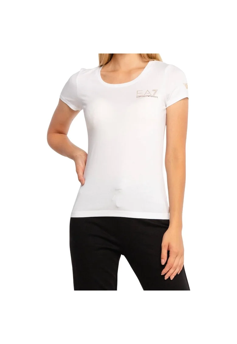 Tricou  EA7 Train Evolution 40786, Alb