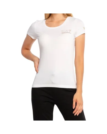 Tricou  EA7 Train Evolution 40786, Alb