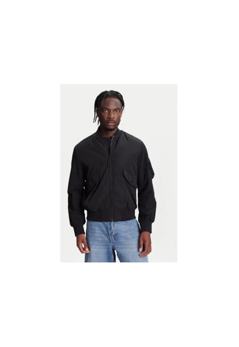 Jacheta sport barbati,  2ZPSUN06G, poliester, negru