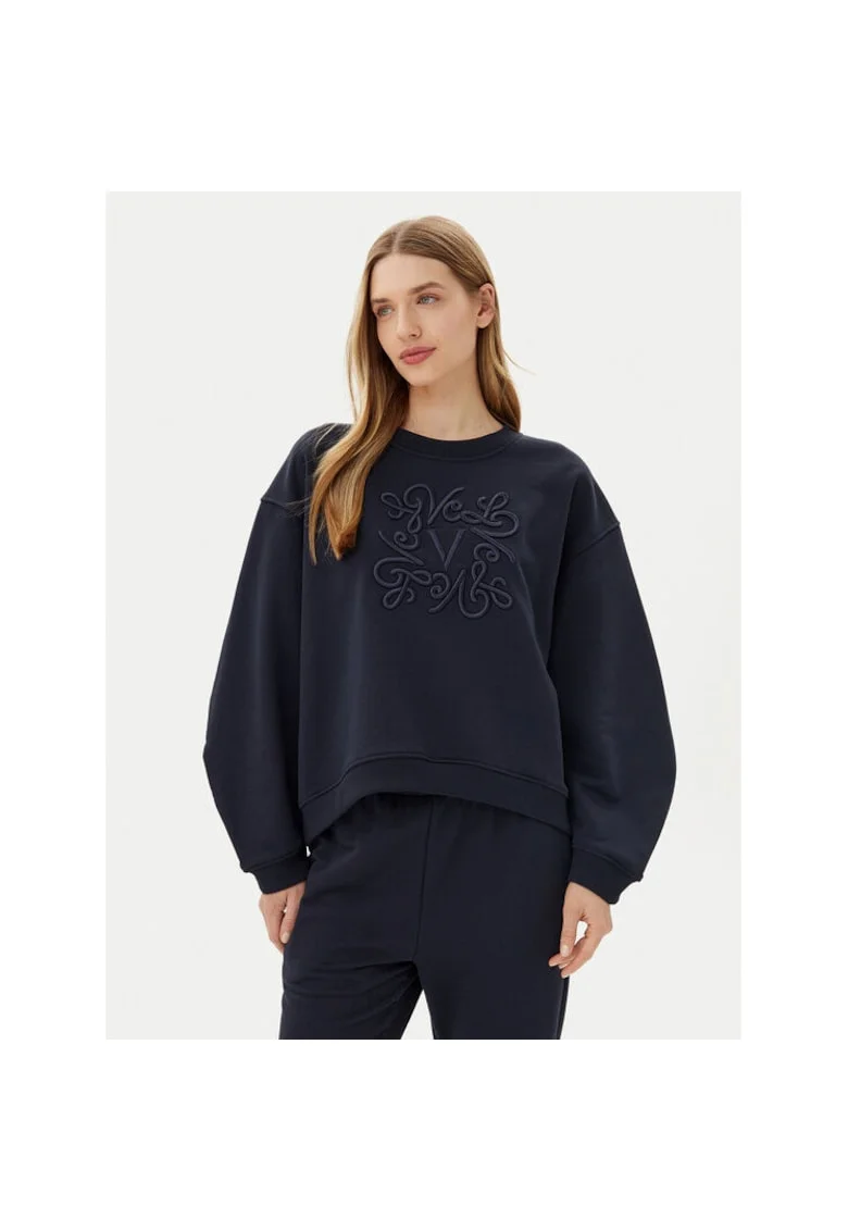 Bluza sport dama  RD0178, bumbac/elastan, bleumarin,
