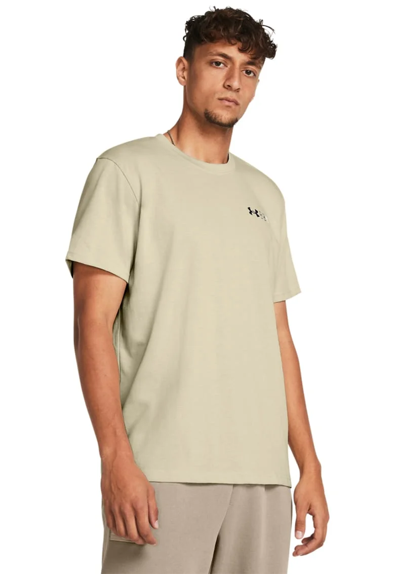 Tricou cu decolteu la baza gatului, pentru fitness, Grej