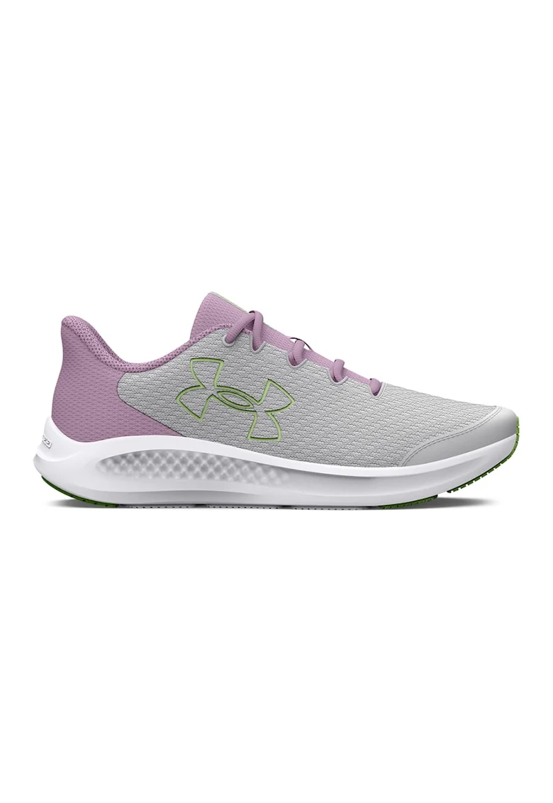 Pantofi cu logo pentru alergare Charged Pursuit 3, Verde pal/Lila pal